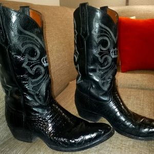 ( like new ) Lucchese alligator skin boots size 12
